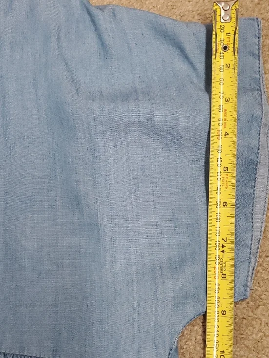 NWT Molly Bracken Denim Light Blue Flared Chambray Mini Dress Sz XL Coquette - Picture 15 of 16